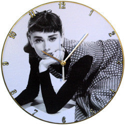 F31 Audrey Hepburn Record Clock