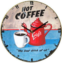 A17 Hot Coffee Record Clock