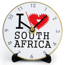 I07 I Love South Africa Mini LP Clock