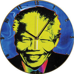 B01 Madiba Blue Record Clock
