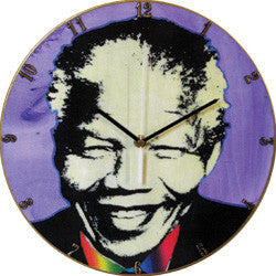 B02 Madiba Purple Record Clock