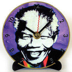 I02 Madiba Purple Mini LP Clock