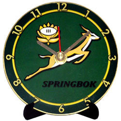 K06 Springbok Rugby Logo Mini LP Clock