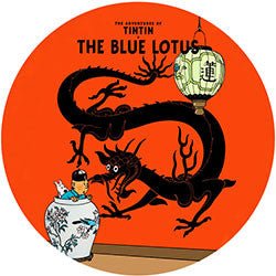 R09 Tintin Blue Lotus Fridge Magnet