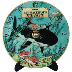 L07 Tintin Red Rackham's Treasure Mini LP Clock